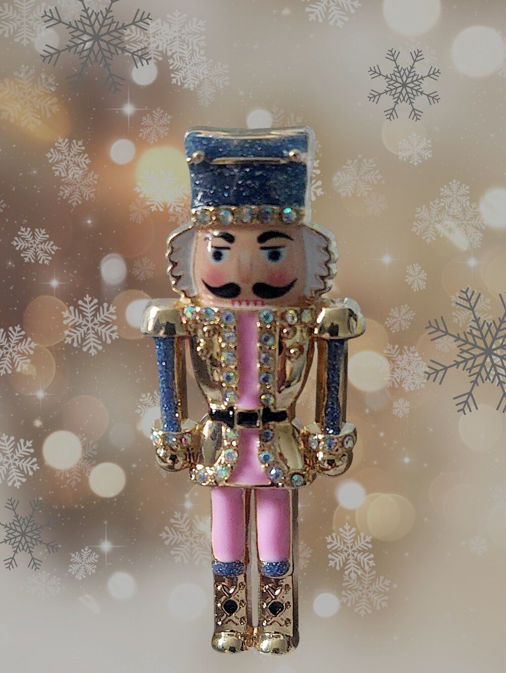 Pink Nutcracker Brooch *Christmas In July*